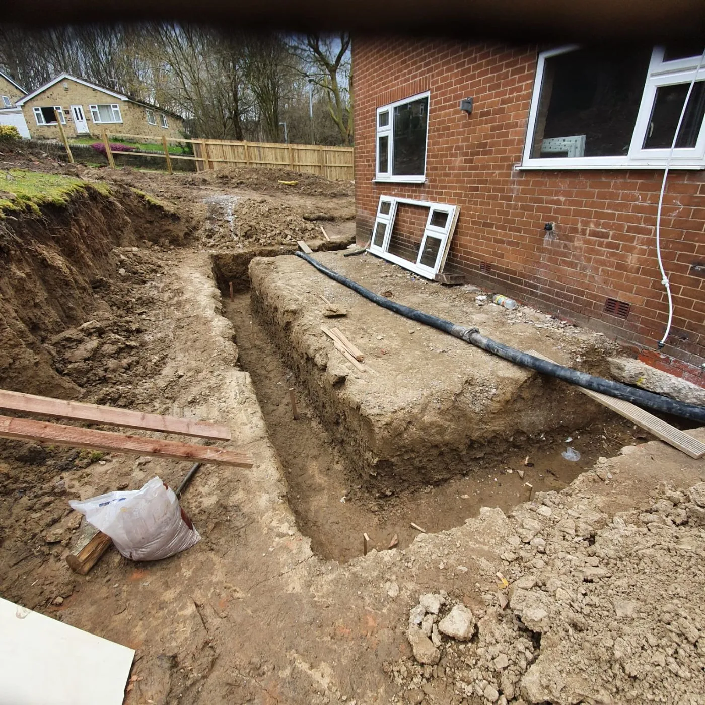 Build photo 1 of 9: Two-storey rear extension in Huddersfield