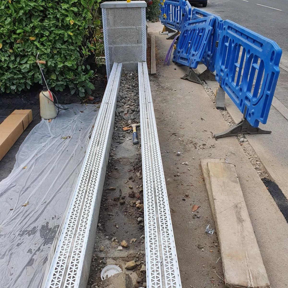 Photo 2 of 8: Garden wall and pillar rendering