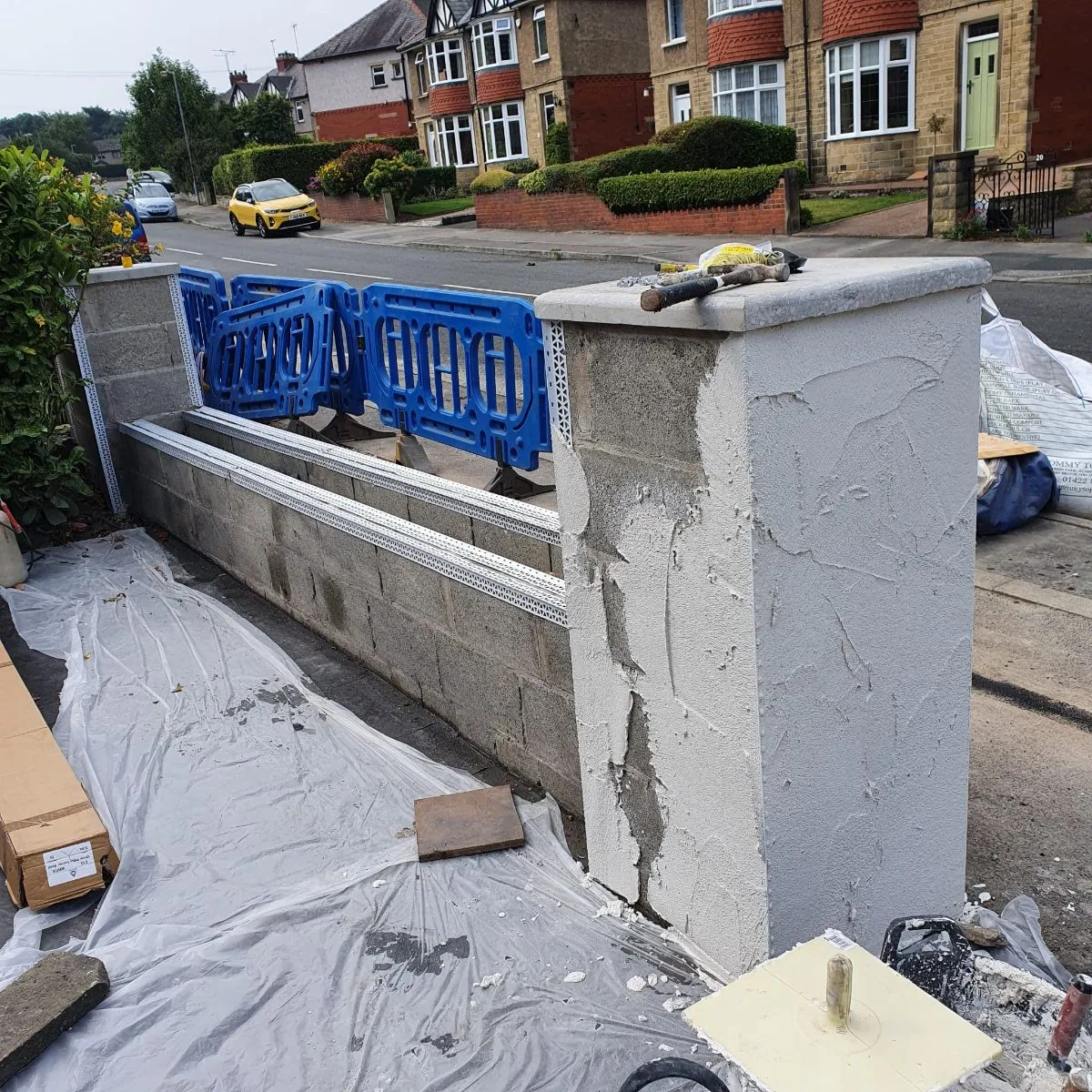 Photo 4 of 8: Garden wall and pillar rendering