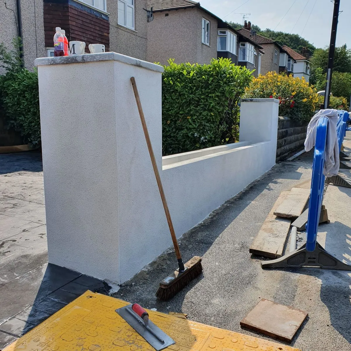 Photo 6 of 8: Garden wall and pillar rendering
