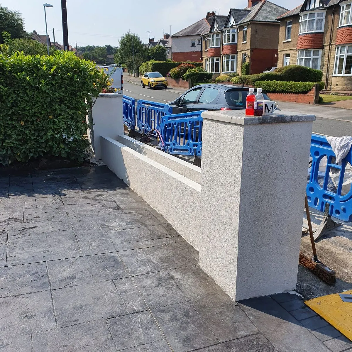 Photo 7 of 8: Garden wall and pillar rendering