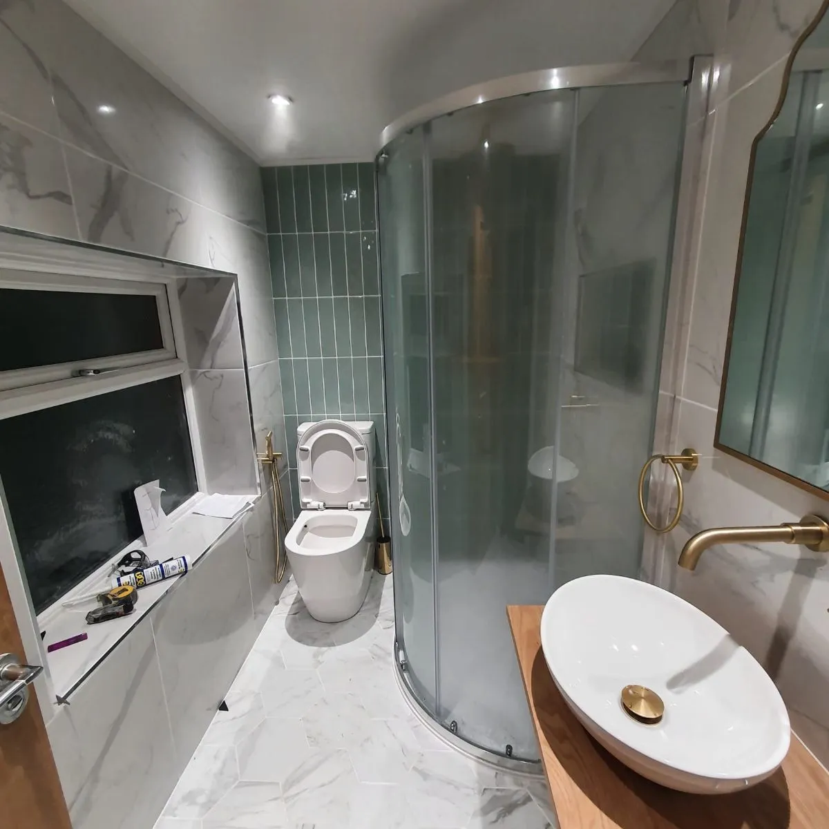 Photo 7 of 9: Bathroom refit with walk-in shower in Halifax